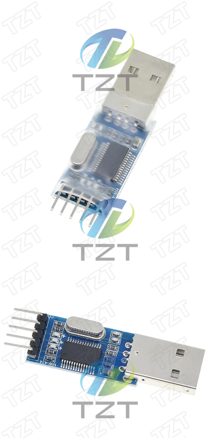 TZT 1/2/5 Stück PL2303 USB zu RS232 TTL Konverter Adapter Modul/USB TTL Konverter UART Modul CH340G CH340 Modul 3,3V 5V Schalter – Detail 4
