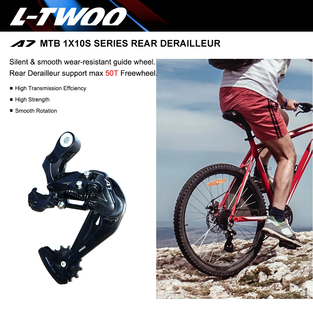 L-TWOO A7 10S MTB Bike Groupset With Shifter Rear Derailleur 1X10 Speed System Stand By Max 50T Cassette Mountain Bicycle Parts