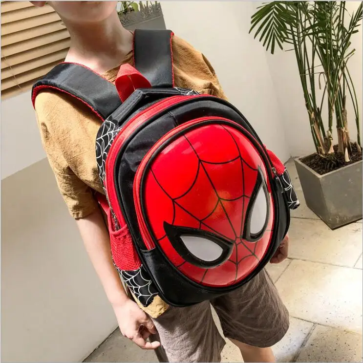 Children's Cartoon Spider man Bag  Boys Spiderman Schoolbag Kindergarten Backpack Cool Boy Schoolbag