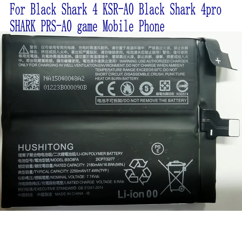 

3.85V New BS08FA Battery For XiaoMi Black Shark 4 KSR-A0 4pro PRS-A0 Game Mobile Phone