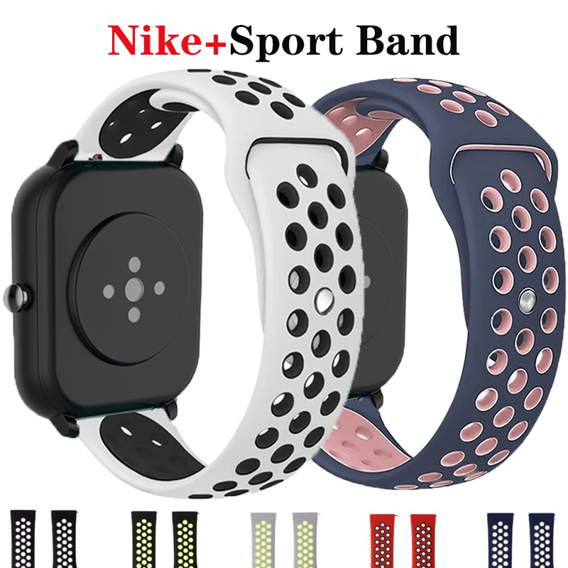 20mm/22mmv Bracelet for Amazfit GTS/2/2e/GTS2 Mini/GTR 42mm/47mm/GTR2/2e/stratos 2/3 Sport Silicone Watch band Amazfit bip strap