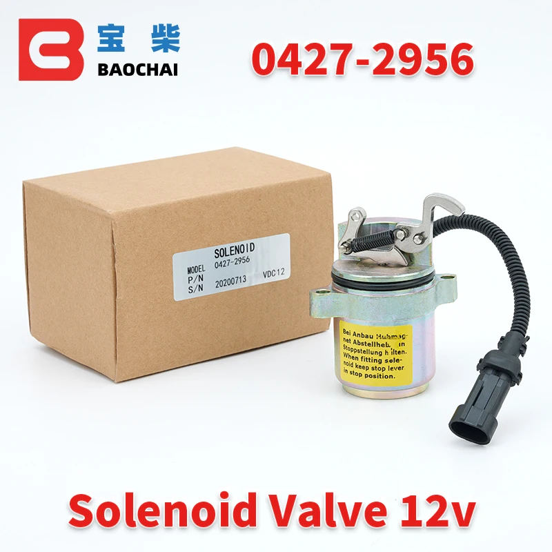 0427 2956 solenoid valve 12v for Deutz diesel generator set