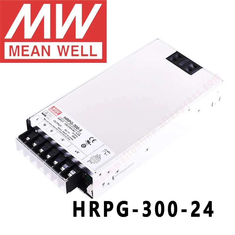 Original MEAN WELL HRPG-300-24 24V 14A meanwell HRPG-300 24V 336W Single Output with PFC Function Power Supply