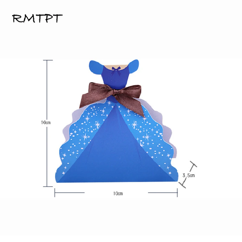 Princess Skirt Folding Gift Box Candy Boxes Kids Party Decoration Party Supplies Kids Birthday Party Supplies Gift Paper Box