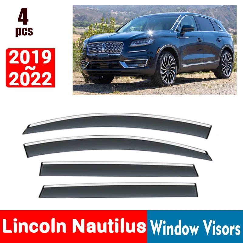 

FOR Lincoln Nautilus 2019-2022 Window Visors Rain Guard Windows Rain Cover Deflector Awning Shield Vent Guard Shade Cover Trim