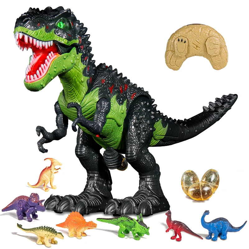 Children Remote Control Dinosaurs Toy Kid Simulation Electric Spray Animals Jurassic RC Educational Interactive Toys for Boys