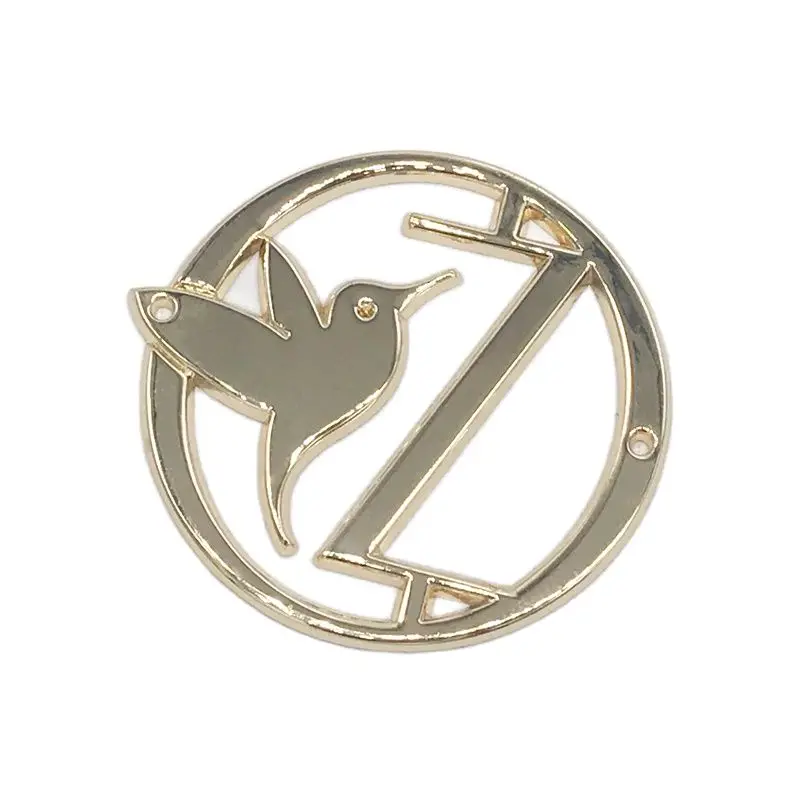 Custom Clothing Metal Labels For Jeans Metal Logo Clothes Zinc Alloy Tags Woven Bag Customized Brand Logo Metal Mark Gift Label