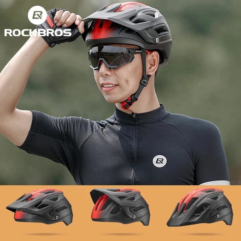 ROCKBROS-Bicycle Helmet, Cycling Helmets, Road Bike, Integrally-molded Head Protect Cap, Sport Safety Cap, Cycle Helmet