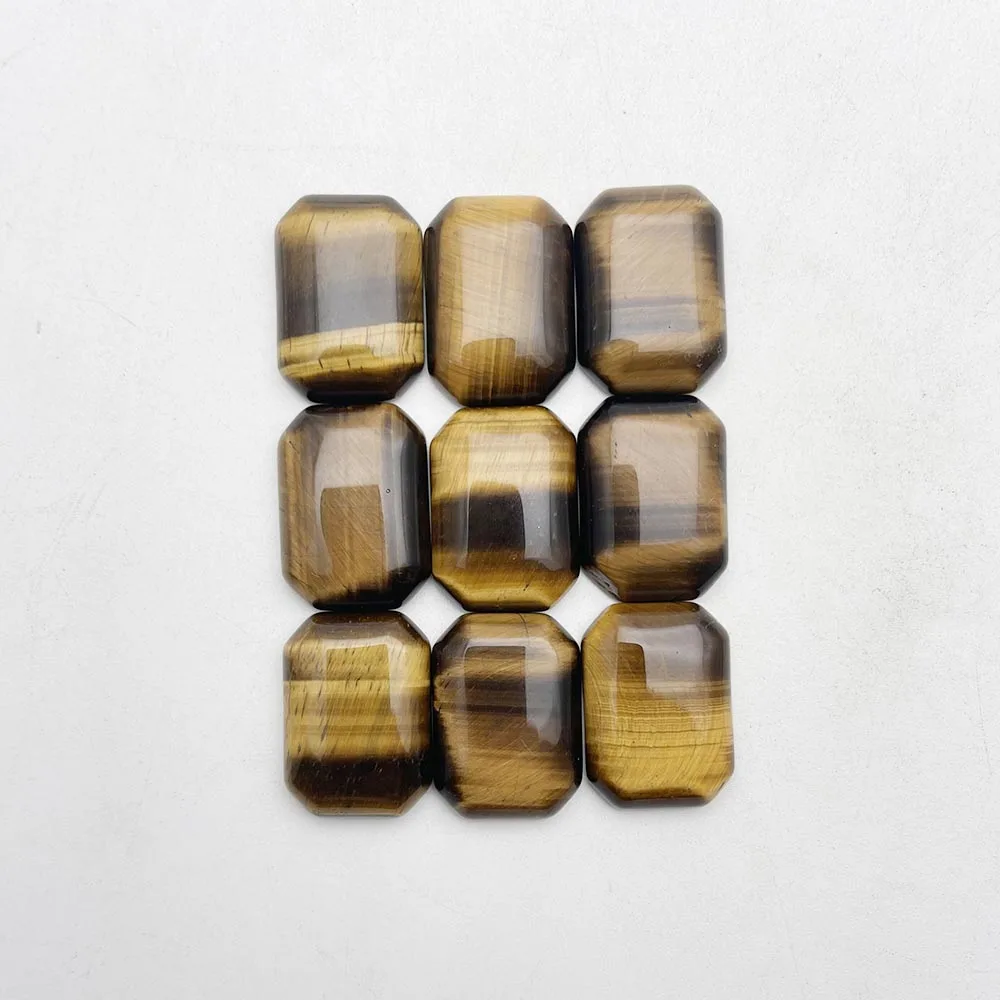 fashion High quality 10pc Natural stone Tiger eye cab cabochon 25X18MM bead for jewelry making Ring accessories new diy gift