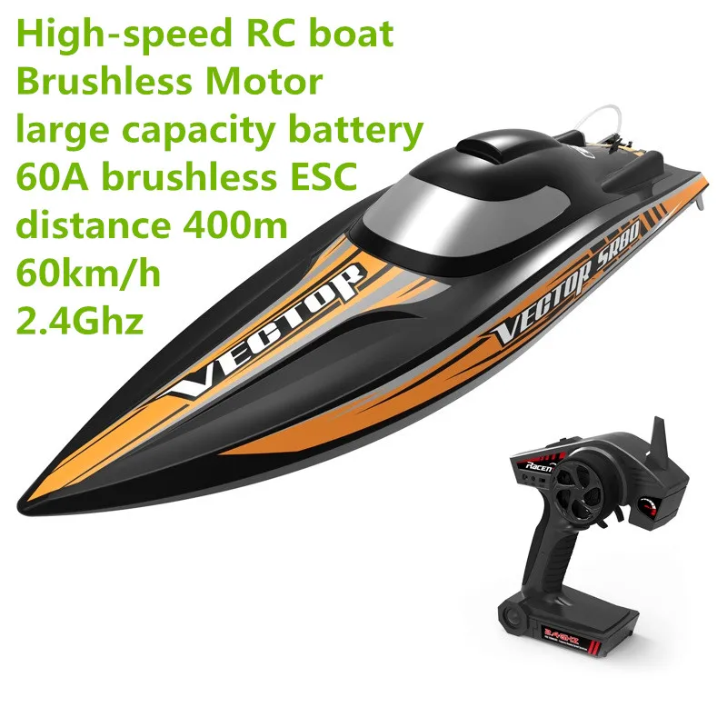 

31.5 inch Big RC Boat profesional 60KM/H High Speed Racing Speedboat 60A Brushless ESC Endurance 10 Minutes Distance 400m