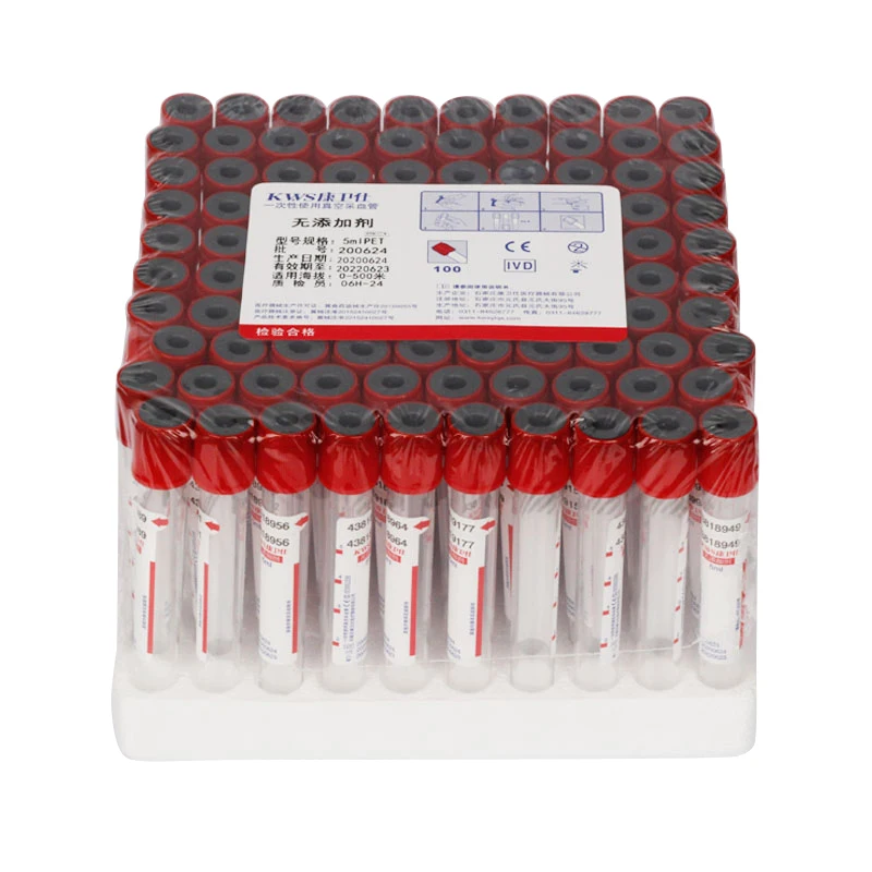 

100PCS 5ml/10ml Laboratory Supplies Disposable Vacuum Negative Pressure Blood Collection Container Blood Collection Tube