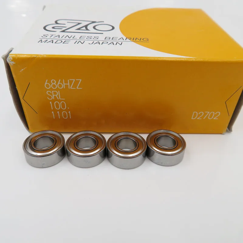 10 adet JAPAN EZO paslanmaz çelik rulman S683 684 685 686 687 688 689ZZ 3x7x3 4x9x4x11x5 6x13x5 7x14x5 8x16x5 9x17x5mm