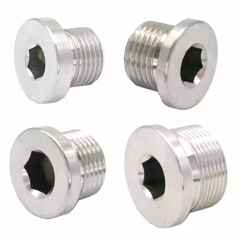 M8/M10/M12/M14/M16/M18/M20/M22/M24/M27/M30/M33/M36 Male 304 Stainless Steel Countersunk End Plug With Flange Hex Socket