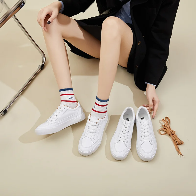 Women Sneakers Fashion Woman\'s Shoes Spring Trend Casual Sport Shoes For Women New  Comfort White Vulcanized Platform Shoes