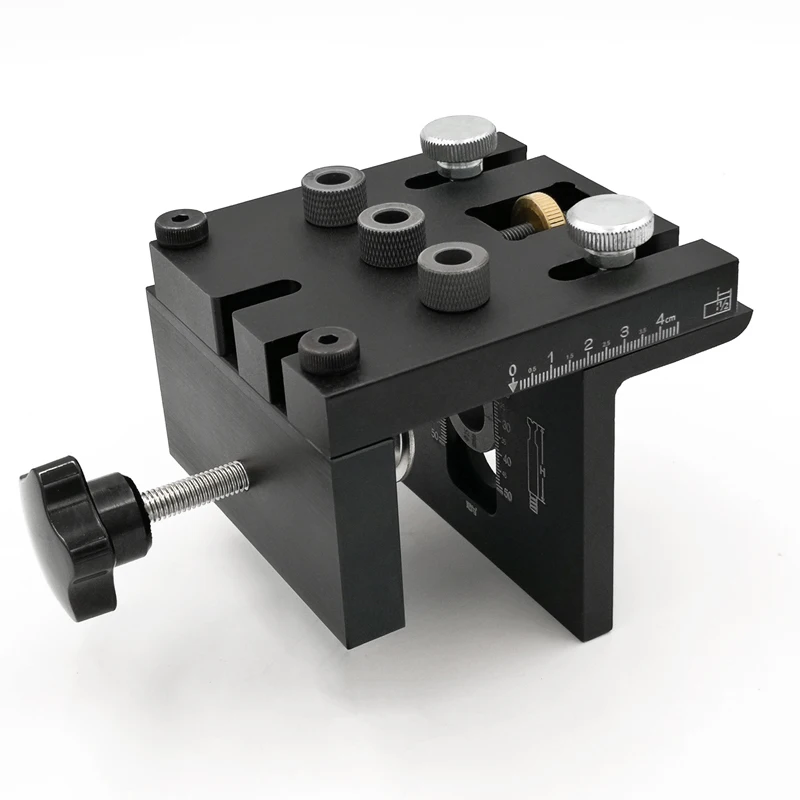 Woodworking Drilling Locator Roundwood Carpenter Tool Round Raft Connecting Plate Furniture Puncher