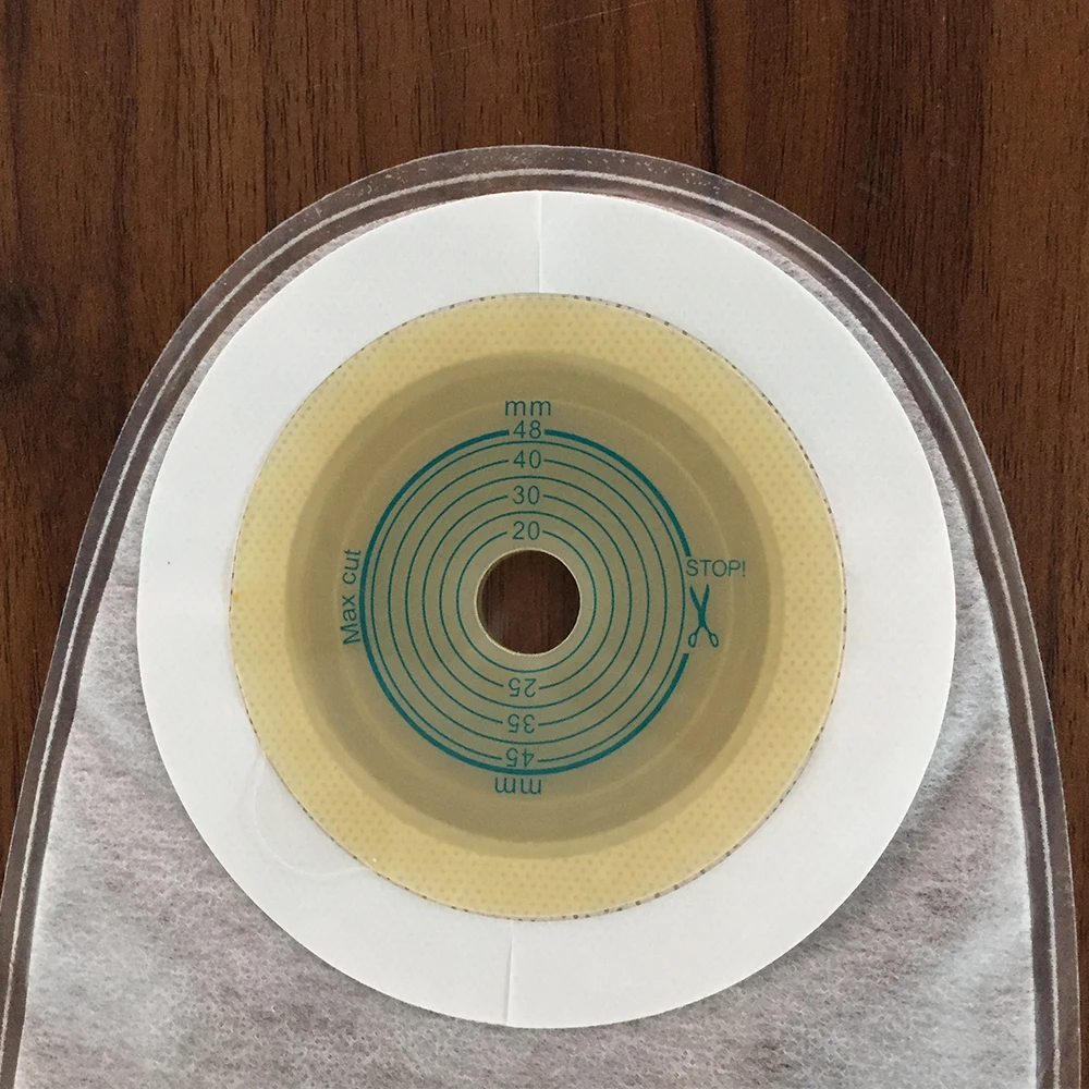 Anti-leak Urostomy Bags Double Layers Adhesive Transparent Urinary bag 48mm Center Hole Silicone Plug Urostomy Bags