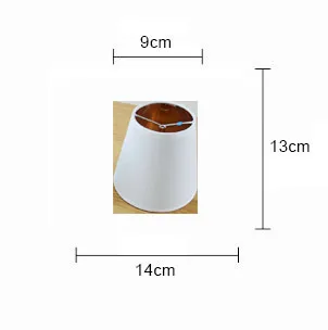 Modern Cool white Color Plastic Fabric Lampshade For Chandelier or Simple style Wall Lamp Light Cover, E14/ Clip on