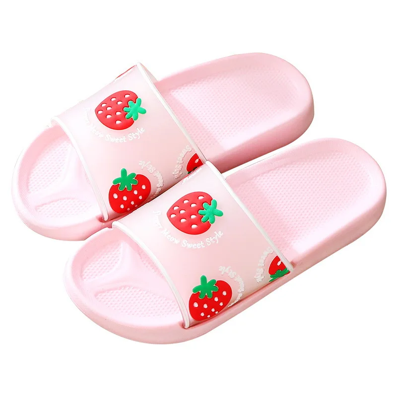 Summer Shoes Indoor Home Cute Fruit Slippers Slides Non-Slip Flip Flops Shoes Women\'s Sandals Beach Slippers Summer Footwear