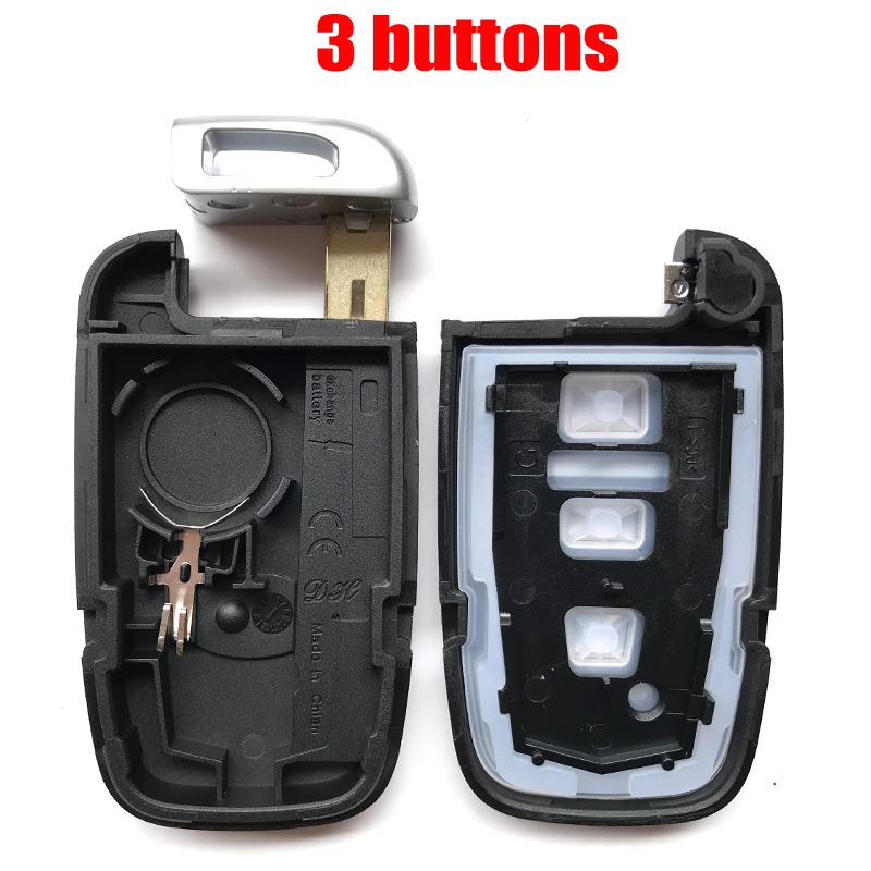 3/4 Button Smart key Case For KIA Forte Sportage K2 K5 For Hyundai Genesis Coupe Sonata ix35 Replacement Car key Fob shell cover