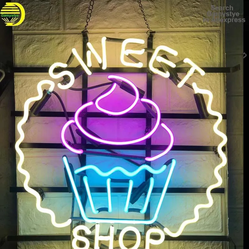 

Neon Signs 10kv Love For Sweet Shop Neon Light Sign Neon Wall Sign Cute Room Bedroom Decor Glass Neon Lamp Arcade Aesthetic Room