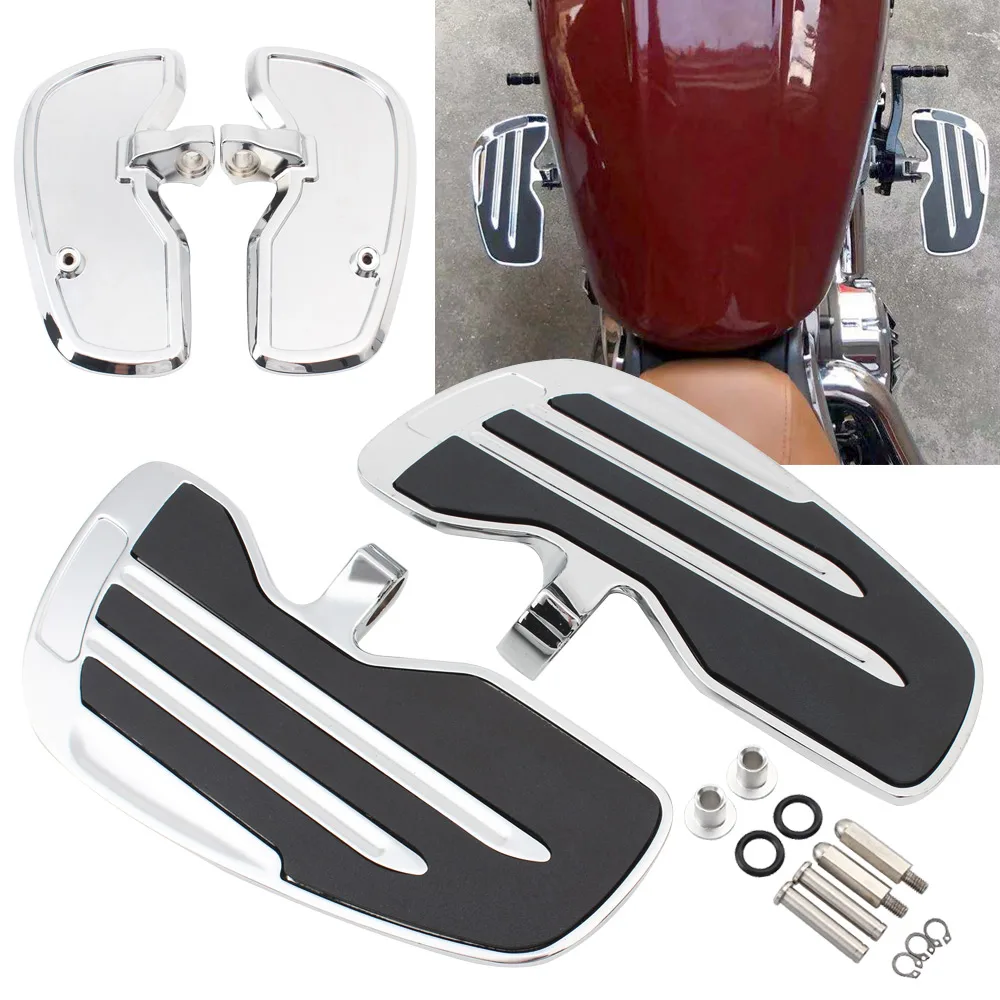 Motorcycle chrome black Rider Floorboards Foot Pedal Driver Footrest For Indian Scout Scout Sixty 2015 2016 2017 2018 2019