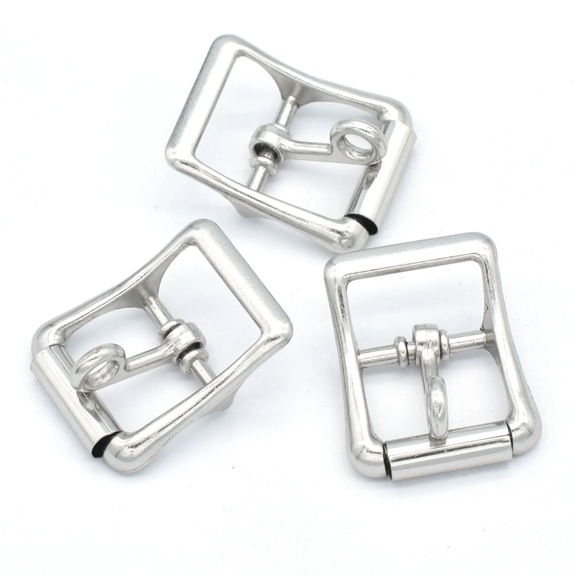 20mm Sliver Belt Buckle Slide Buckles Roll Buckle Belt Strap Fasteners Adjuster Purse Bag Strap Buckle Handbag Webbing 6PCS