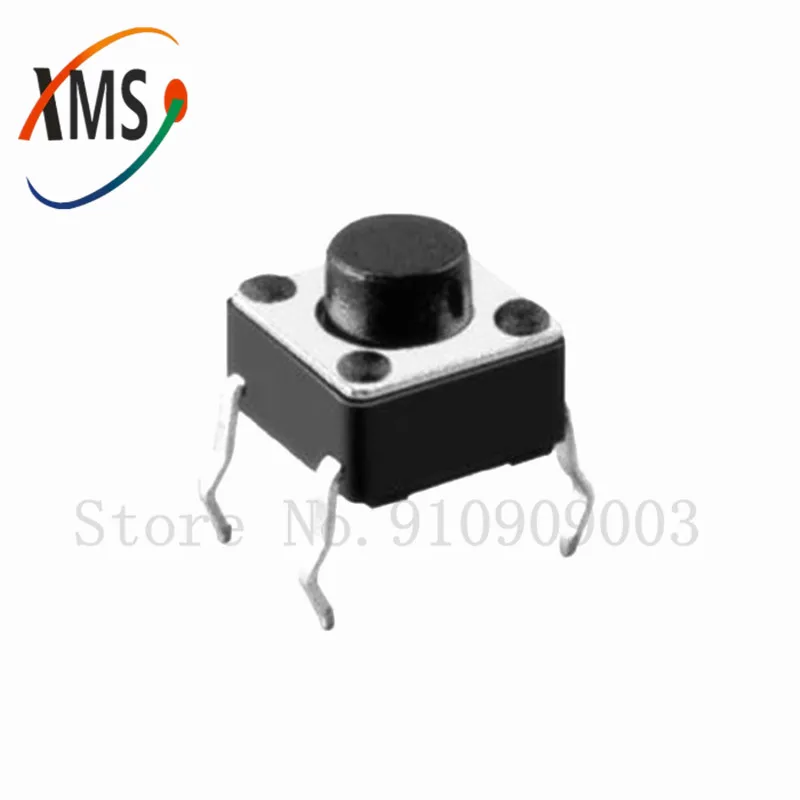 200pcs button Touch  switch 6*6*5 keys button DIP 4pin 6*6*5mm Light touch switch DIP4 /OFF Touch 6x6x5 High quality