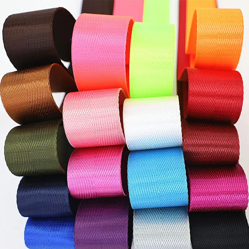 3M 38mm Ribbon Belt Bag Thickening Nylon Herringbone Webbing Knapsack Strapping Diy Sewing Bag Belt Accessories Pet Seat Belt