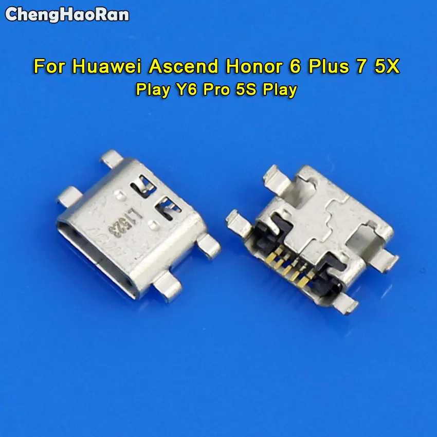 

ChengHaoRan For Huawei Ascend Honor 6 Plus 7 5X Play Y6 Pro 5S Play Micro USB Jack Connector Plug Socket Charging Dock Port