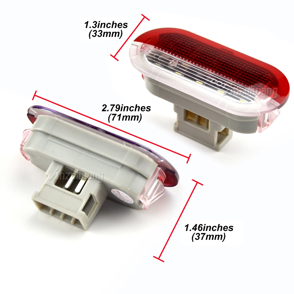 White/Red Led Courtesy Lights Under Warning Lamps For VW Golf MK3 MK4 Jetta Beetle Touran Polo Vento For Skoda Octavia Seat