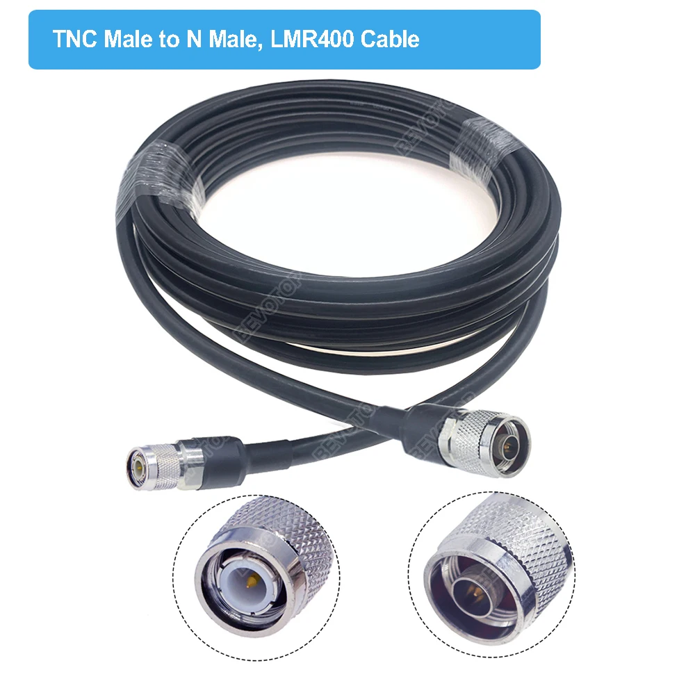 N Type Male Plug to TNC Male LMR400 50-7 Cable High Quality Low Loss Pigtail 50 ohm RF Coaxial Extension Cord Jumper Adapter