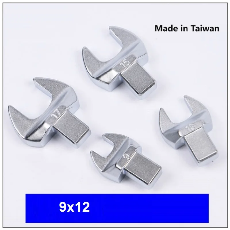 9X12-7MM--26MM  Opening preset torque wrench head ratchet spanner head sleeve auto truck repairing tool part