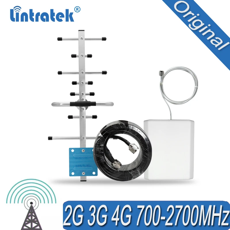 700-2700mhz Antenna Set for  Signal Repeater Repeater GSM WCDMA DCS UMTS Amplifier 4G LTE 12dBi Outdoor Yagi Antenna