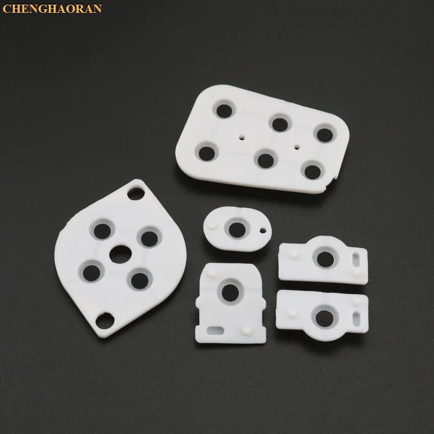 ChengHaoRan 50sets Replacement Rubber Repair Parts for N64 Controller Joy Pad N 64 Conductive button Silicon Pad High Quality