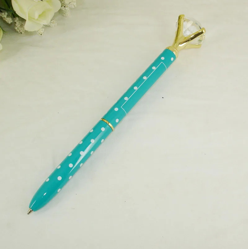 

ACMECN Big Sparkling Diamond Pen Cute Design Slim style Rotating Ballpoint Pen Gifts for Women Wholesale Rhinestone Crystal Pens