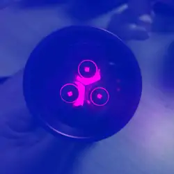 Linterna UV LED 365 nm ultravioleta para detección de tinta invisible
