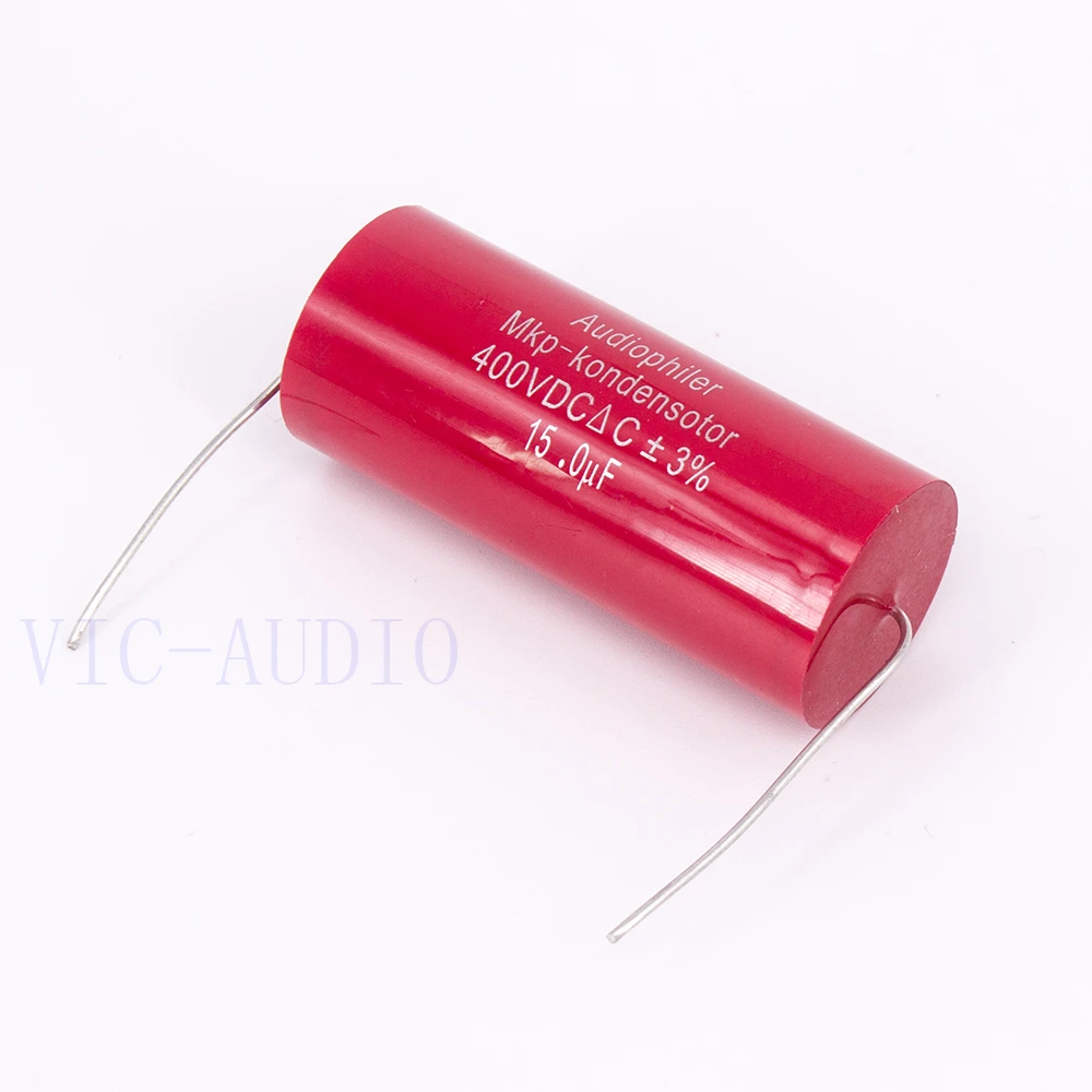 Audiophiler Mkp Capacitor 15uf 400V DC 3% HIFI Fever Electrodeless Capacitor Audio Capacito Coupling Frequency Dividing 15uf