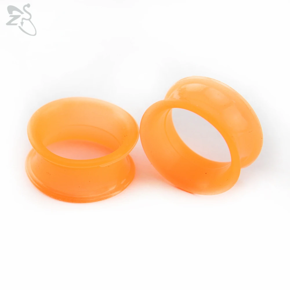 Silicone Thick Double Flared Ear Plug, 2pcs