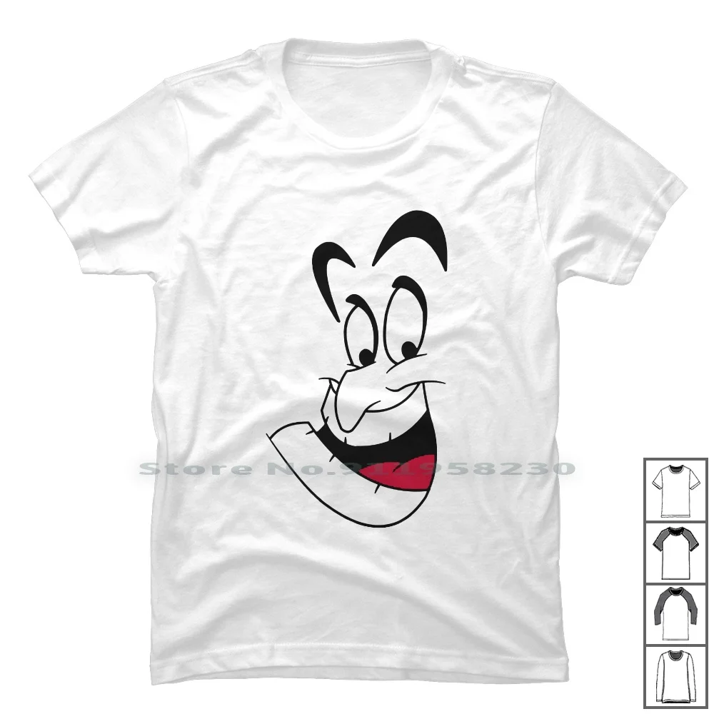 Genie T Shirt 100% Cotton Popular Cartoon Trend Some Meme Face Hot End Ace Ny Me Funny