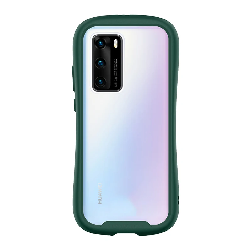 Silicone Anti-fall iFace Mobile Phone Case For huawei p30 p40 pro mate30 pro frame tpu Transparent Acrylic Back Cover Case coque