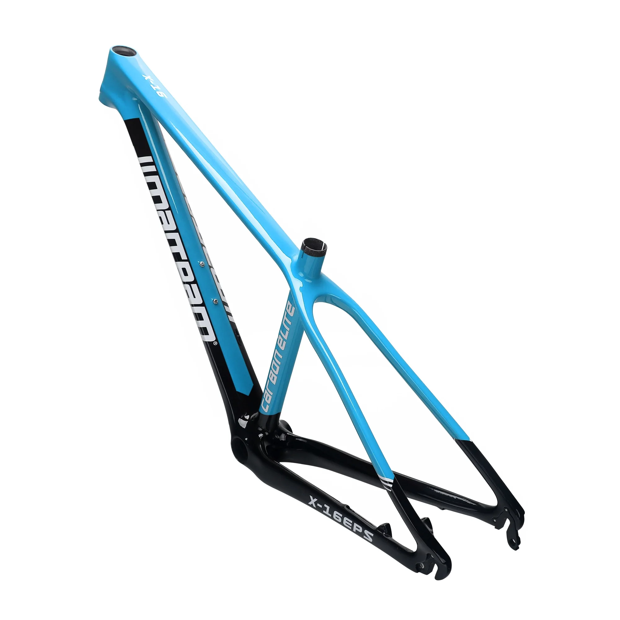 Jimiteam-Carbon Fiber Mountain Bike Frame, Quick Release Barrel Axle, Blue, X-16, 27.5 \