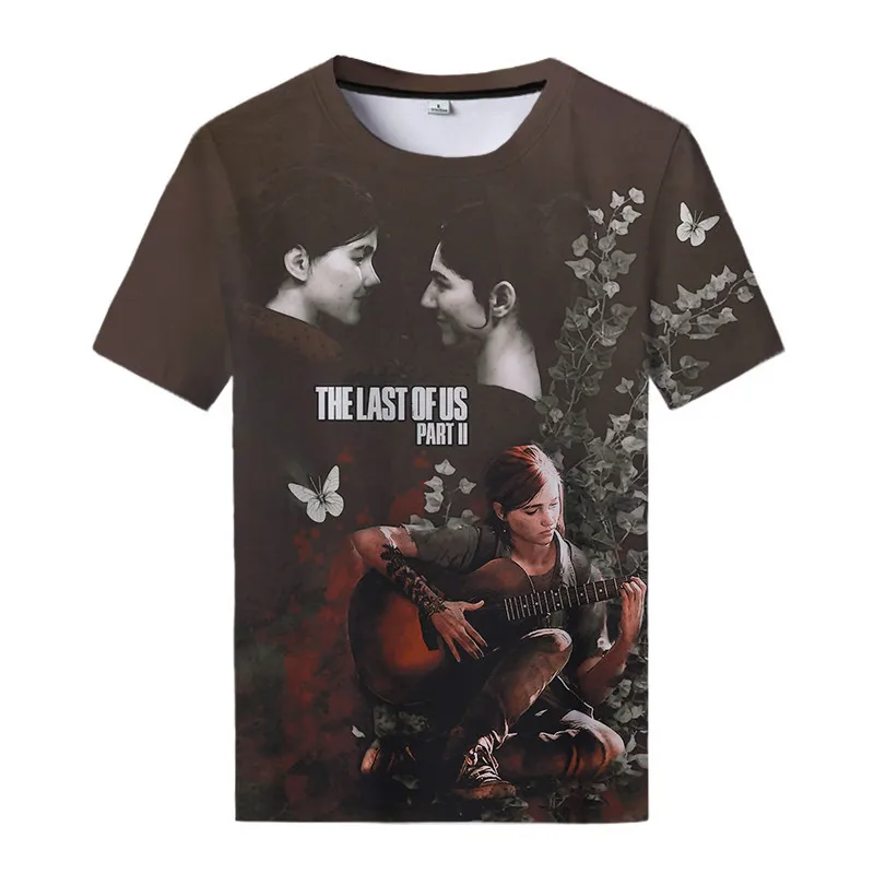 The Last Of Us Part II T-shirt Men's Women's Game 3D Printing Streetwear Fashion Oversized T-shirt Harajuku Upper Clothes