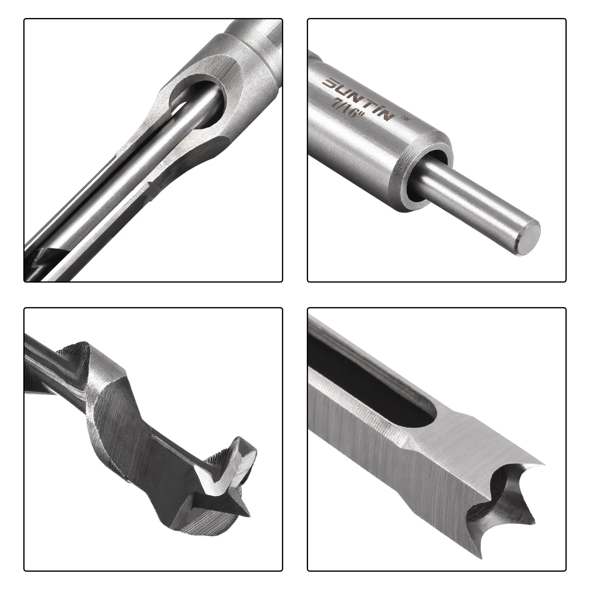 Uxcell รูเจาะบิตสำหรับไม้7/16 "X 210มม.ดอกสว่าน Bit Auger Spur เครื่องมือสำหรับงานไม้ช่างไม้
