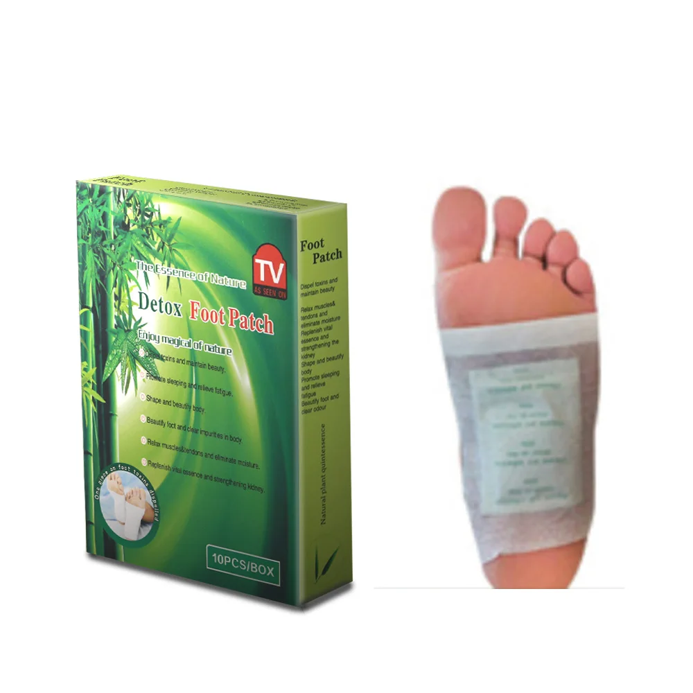 10pcs/1box Detox Foot Patch Organic Herbal Cleansing Energize Slimming Improve Sleep Sticker Chinese Medicine Foot Plaster