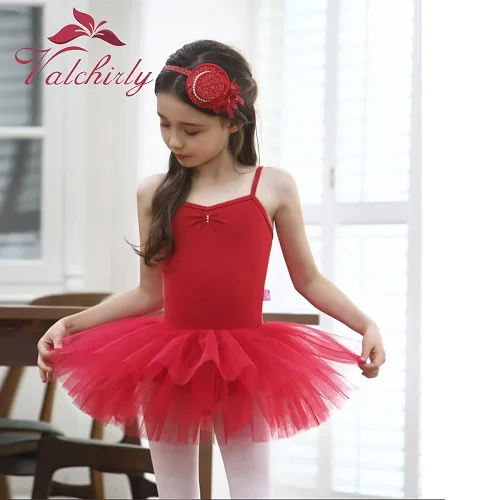 Meisjes Rode Ballet Tutu Jurk Kinderen Dans Maillots Baby Stage Dancewear Kostuum Feestkleding Kinderen Rok voor Prestaties