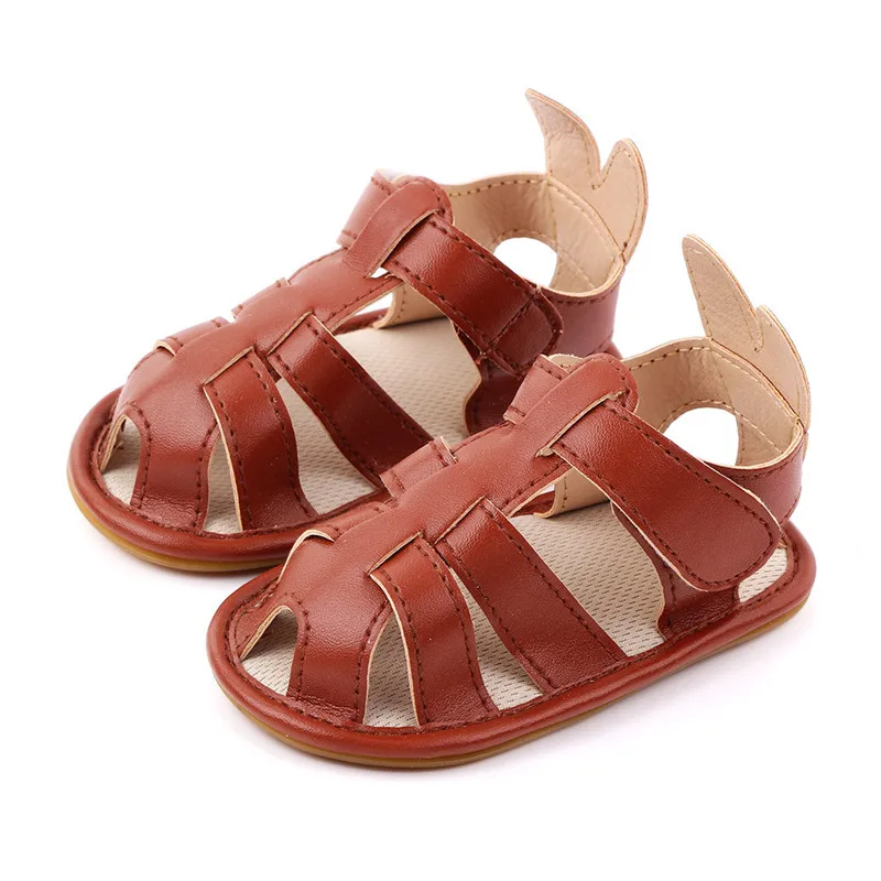 New Toddler Baby Summer Shoes Fashion Rubber Sole  Newborn PU Sandals Shoes Baby Shoes Antislip Boys Girls Casual Shoes