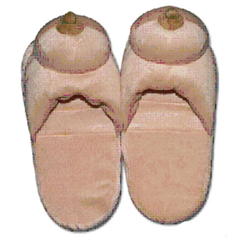 New Prank Penis Home Slippers Women Indoor Fun Breast Slippers Unisex One Size 35-46 Winter House 2021 Ladies Slippers