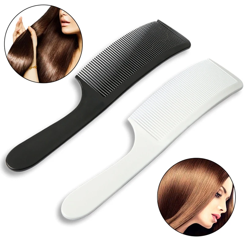 1Pc Professional Curved Shaver Hair Clipper Cutting Comb Barber Flat Top Comb Anti-static Salon Cutting Comb Hairdressing Brush