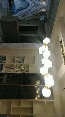 LED Postmodern White Glass Stone Pendant Light Dinning