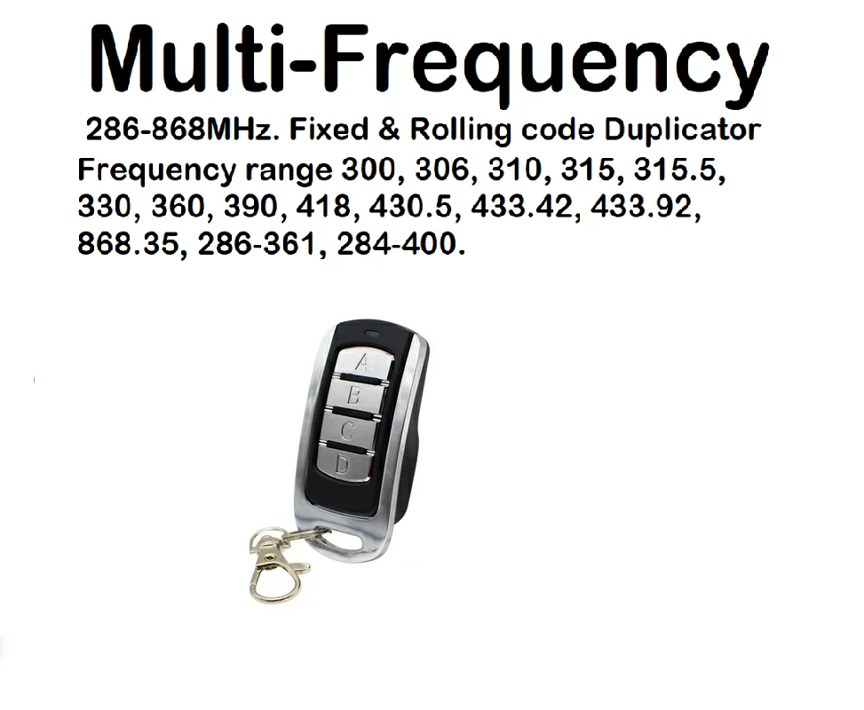 Duplicatore di copia del telecomando della porta del Garage multifrequenza 280-868MHZ per il telecomando Multi marca BENINCA DITEC 433mhz 868mhz